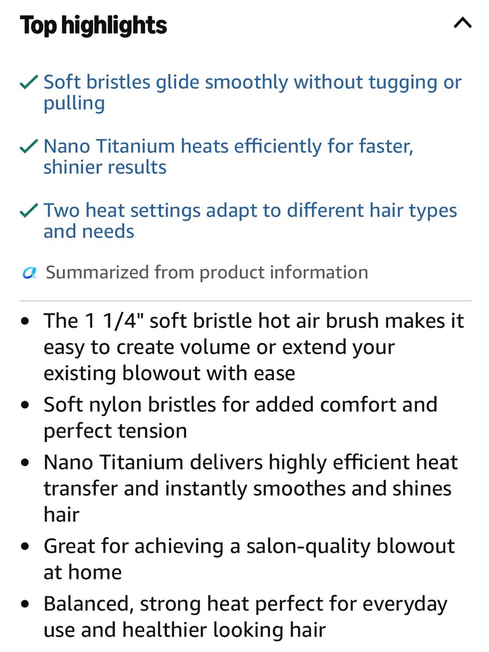 BaByliss Blue 1¼" Soft Bristle Hot Air Brush. Like new - Picture 5 of 5